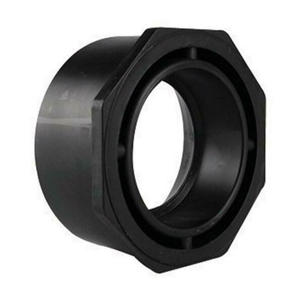 Pinpoint Charlotte Pipe & Foundry ABS001071200HA 3 x 2 in. Flush Bushing Black PI150881
